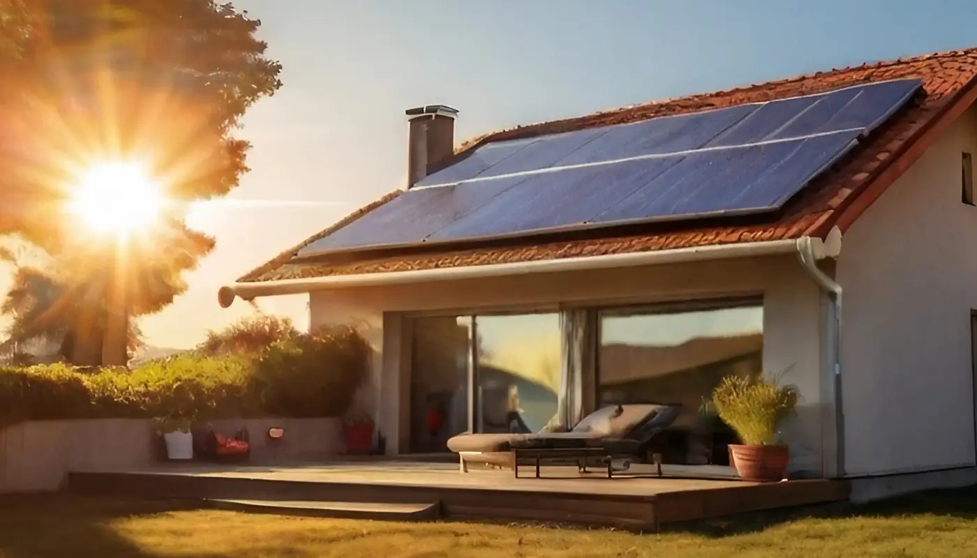 des panneaux solaires sur une maison