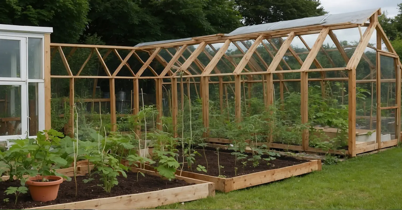 une imposante serre de jardin