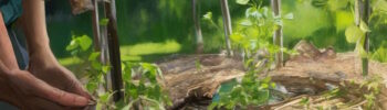 paillage du potager