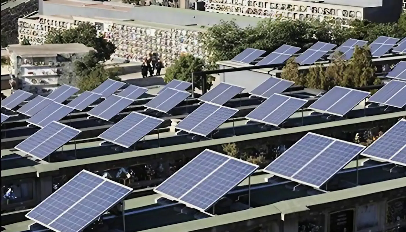 panneau solaire cimetière